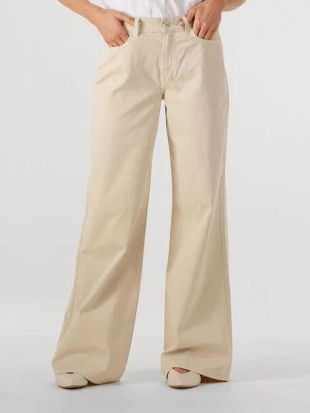 7 For All Mankind Lotta Twill Creme Jeans Women - Trousers - Beige